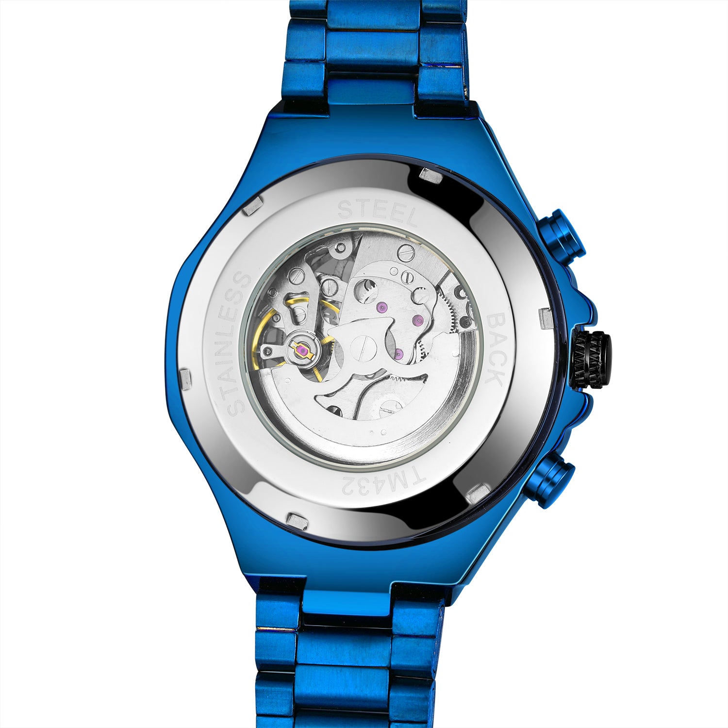 Abyss Skeleton Chronograph – Blue Steel Edition
